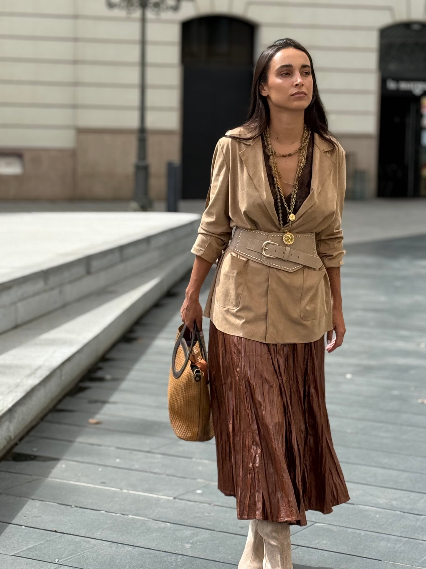 CHAQUETA ANTE FLECOS