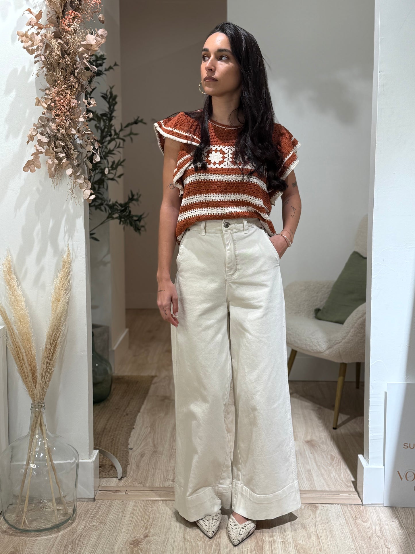 WIDE LEG CRUDO