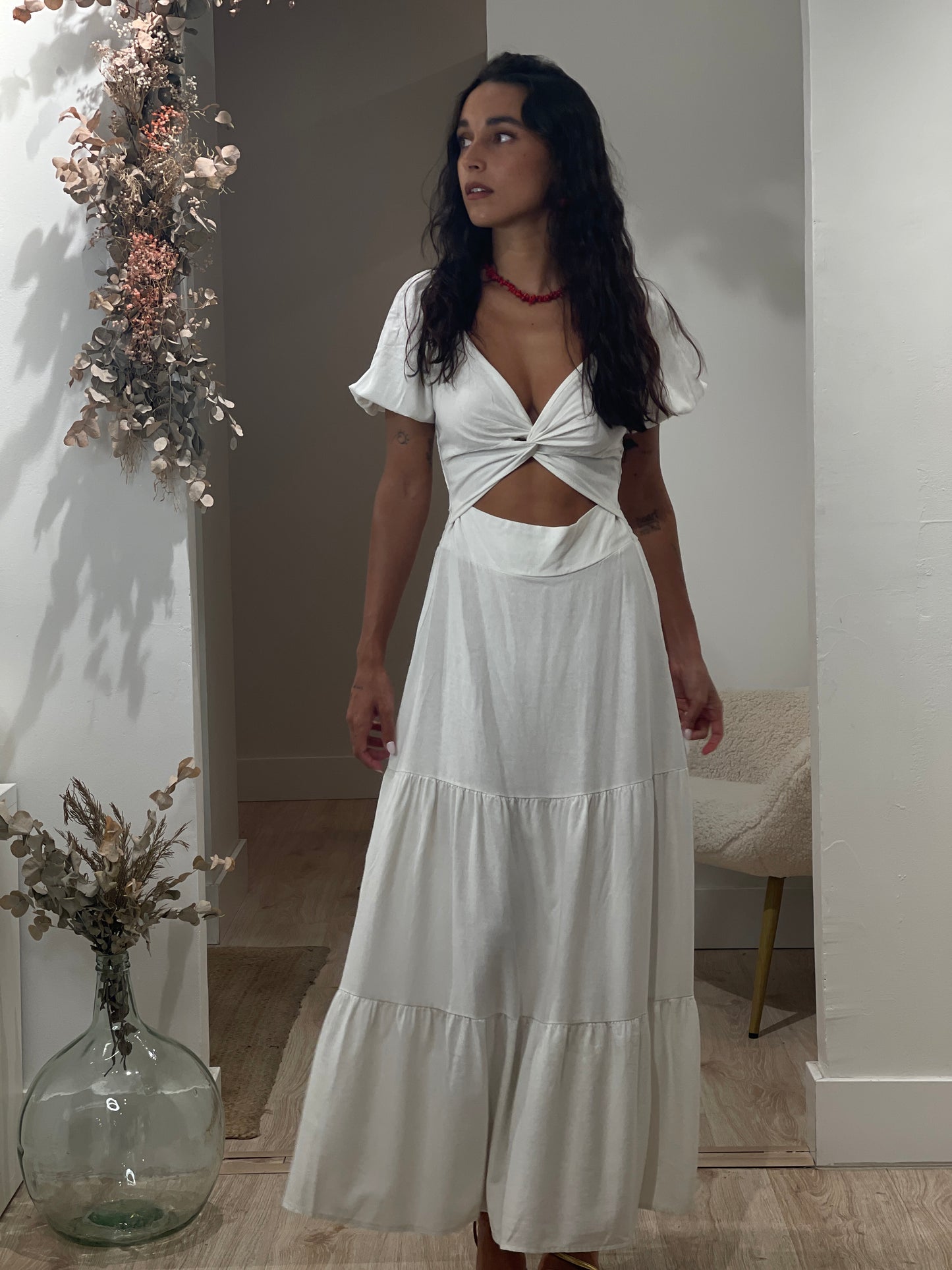 VESTIDO SALAMINA BEIGE