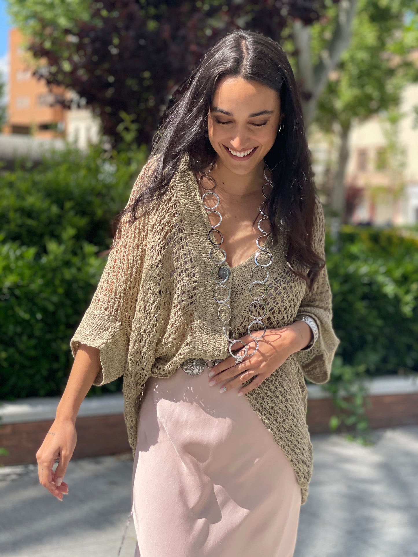 CARDIGAN HILO OLIVA