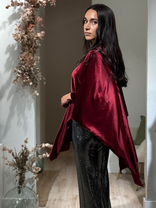 CAPA TERCIOPELO BURDEOS