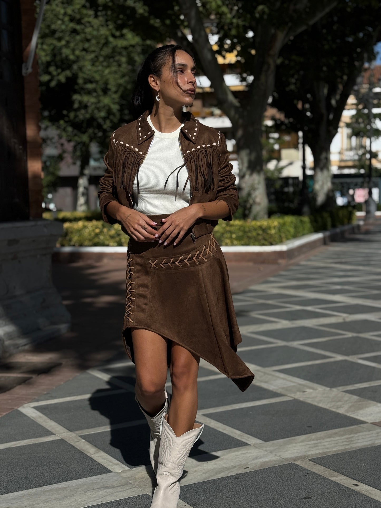 CHAQUETA ANTE CAMEL