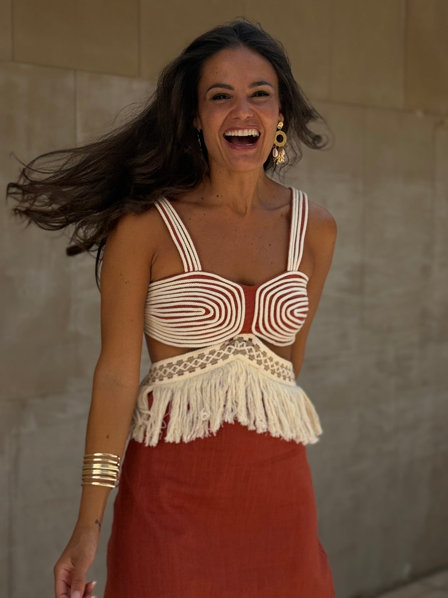 VESTIDO INDHIA TEJA