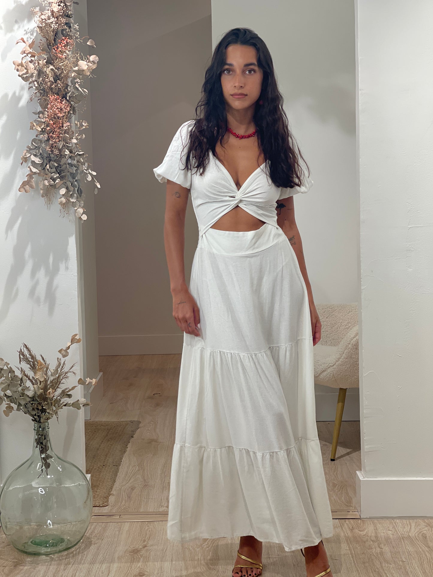VESTIDO SALAMINA BEIGE