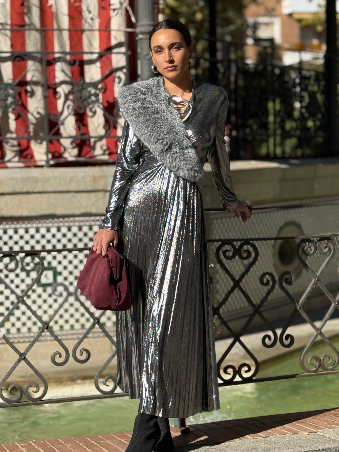 BOLSO ALLEGRA BURDEOS