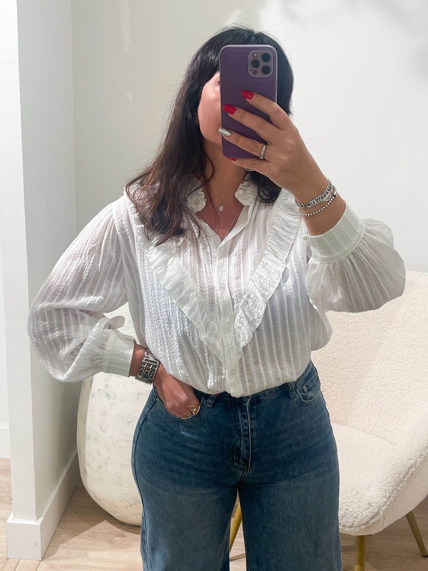 CAMISA ANTONELLA WHITE