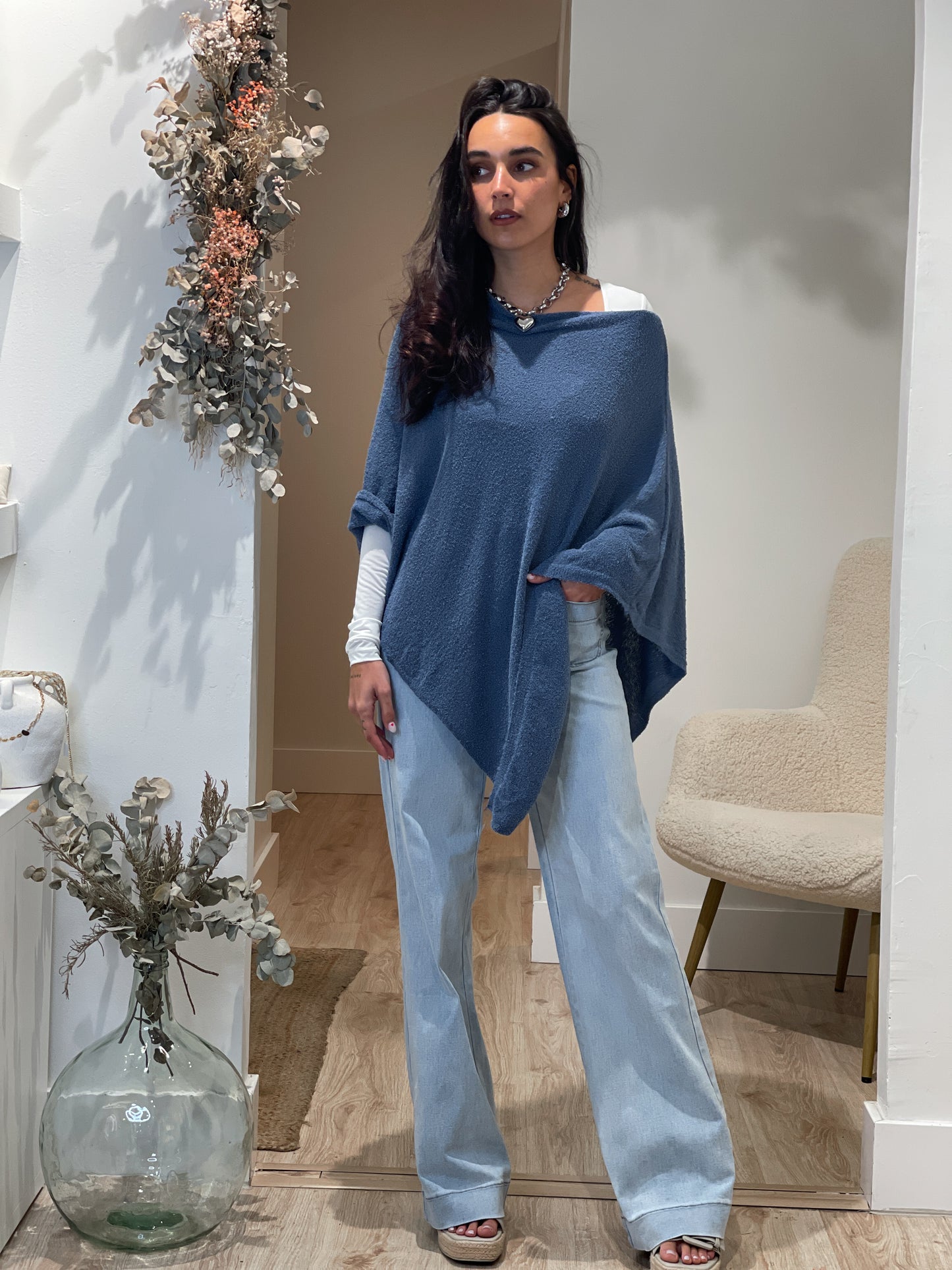 PONCHO AZUL