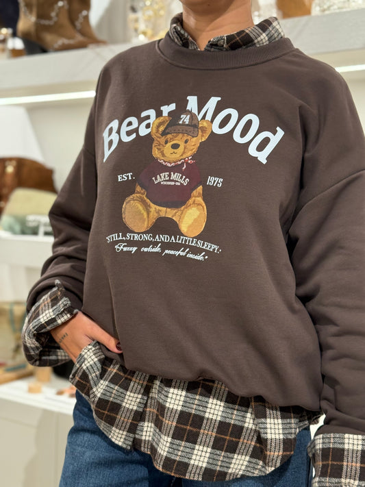 SUDADERA BEAR BROWN