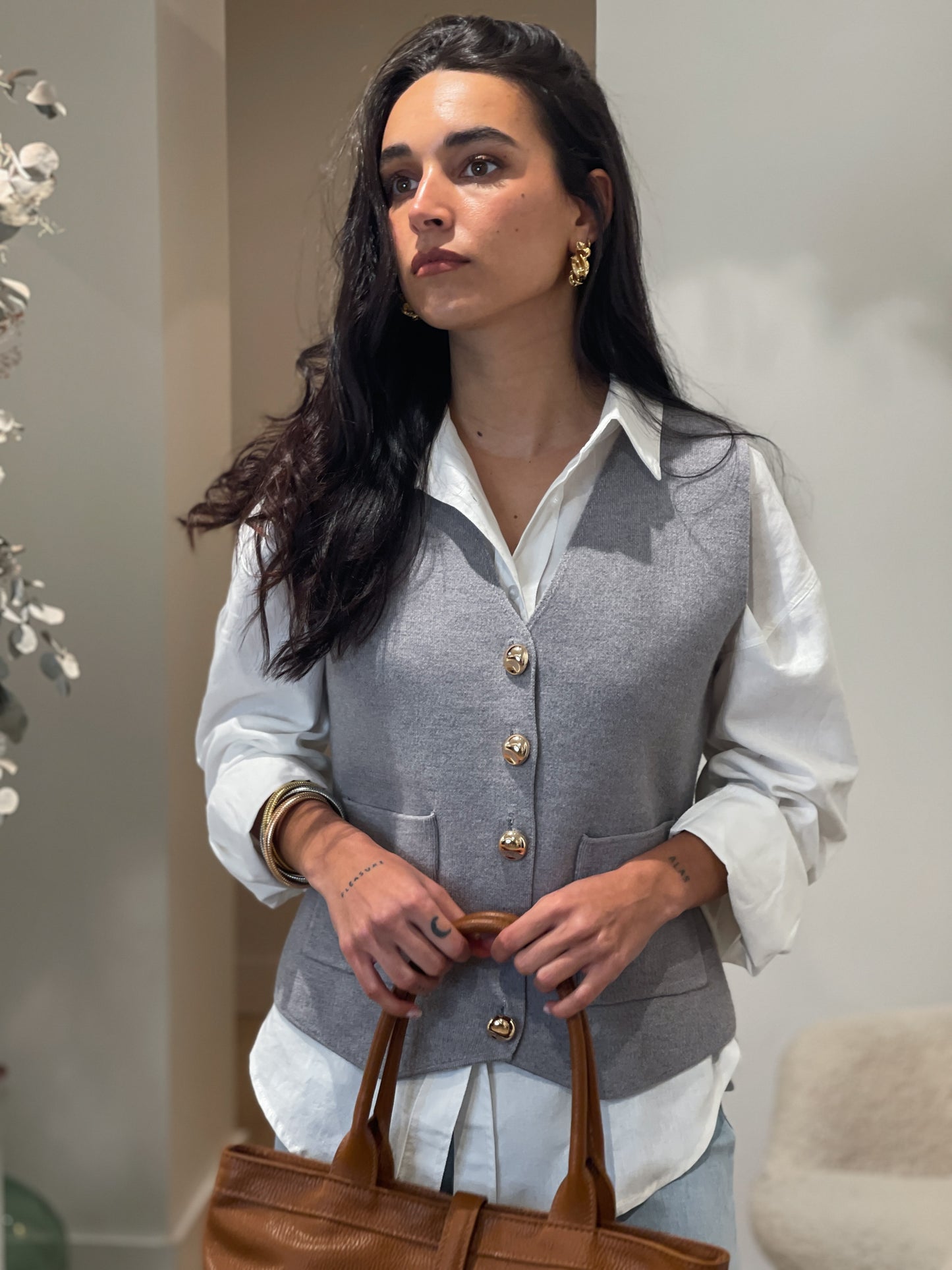 CHALECO TELMA GREY