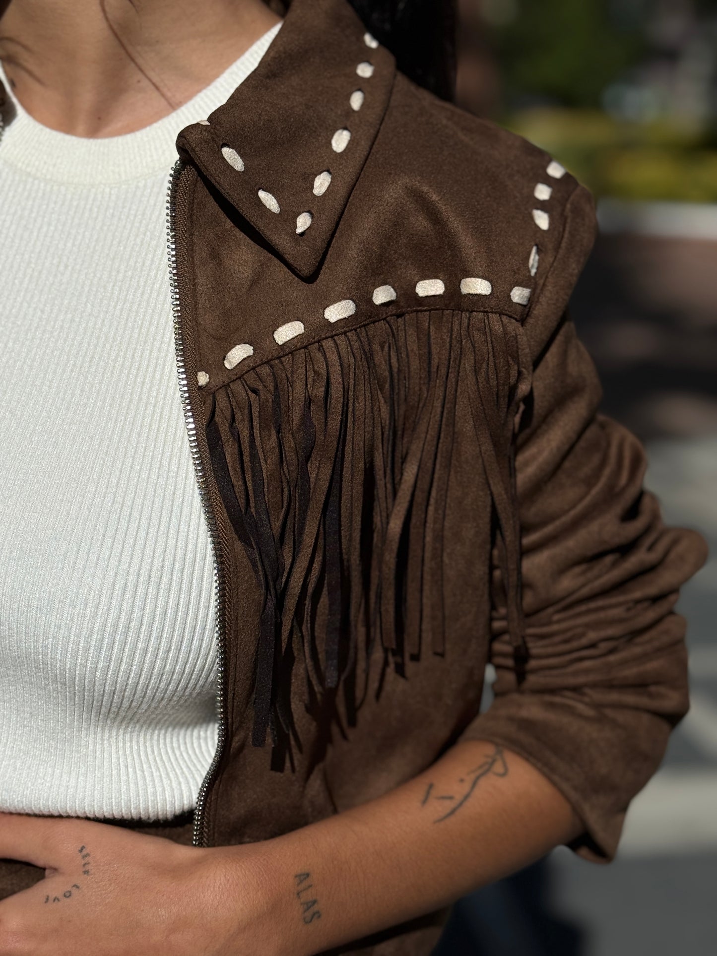 CHAQUETA ANTE CAMEL