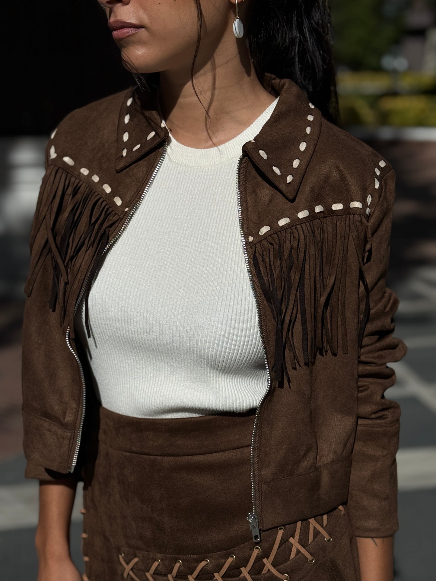CHAQUETA ANTE CAMEL