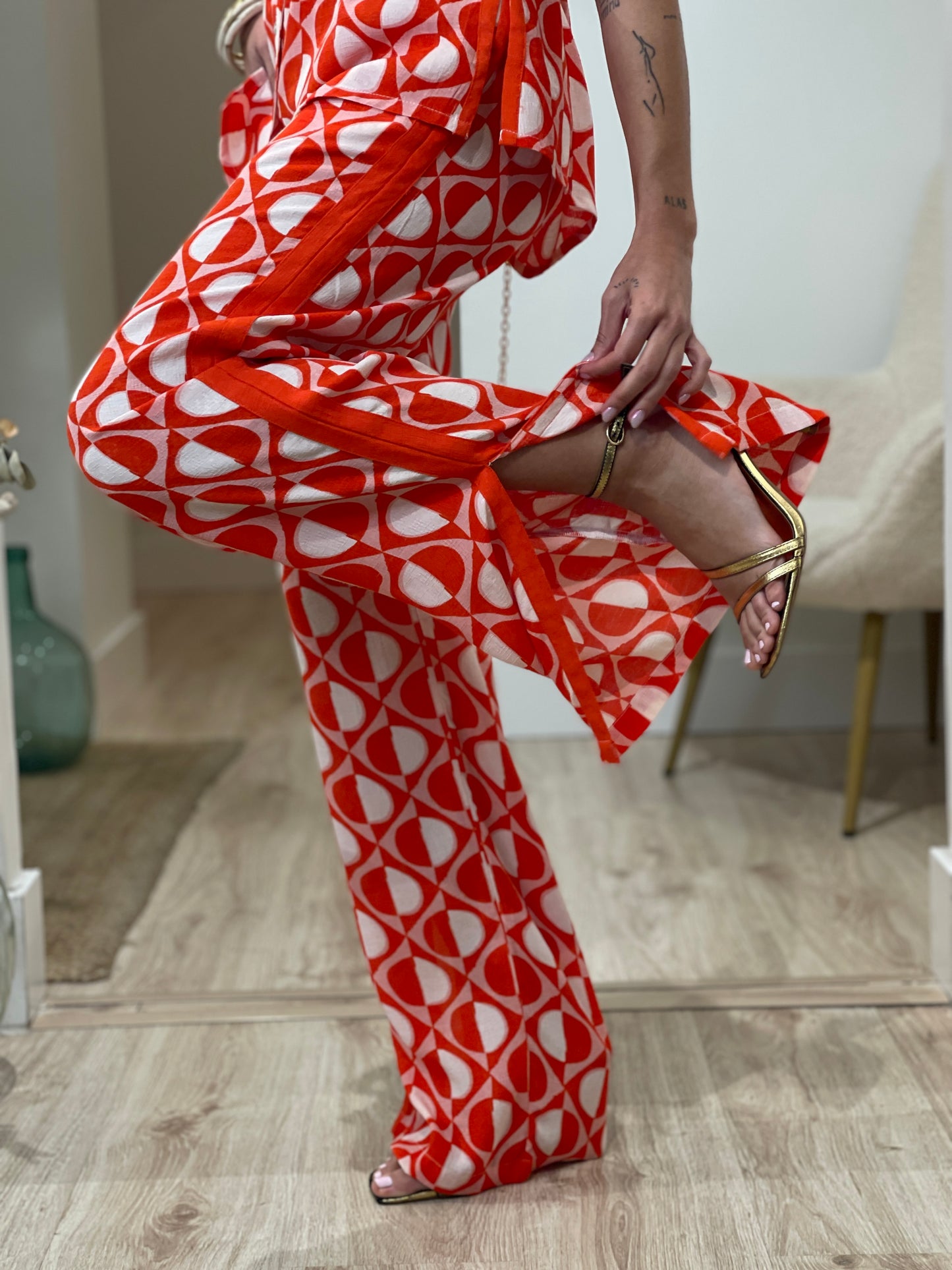 PANTALON ESTAMPADO GEOMETRICO