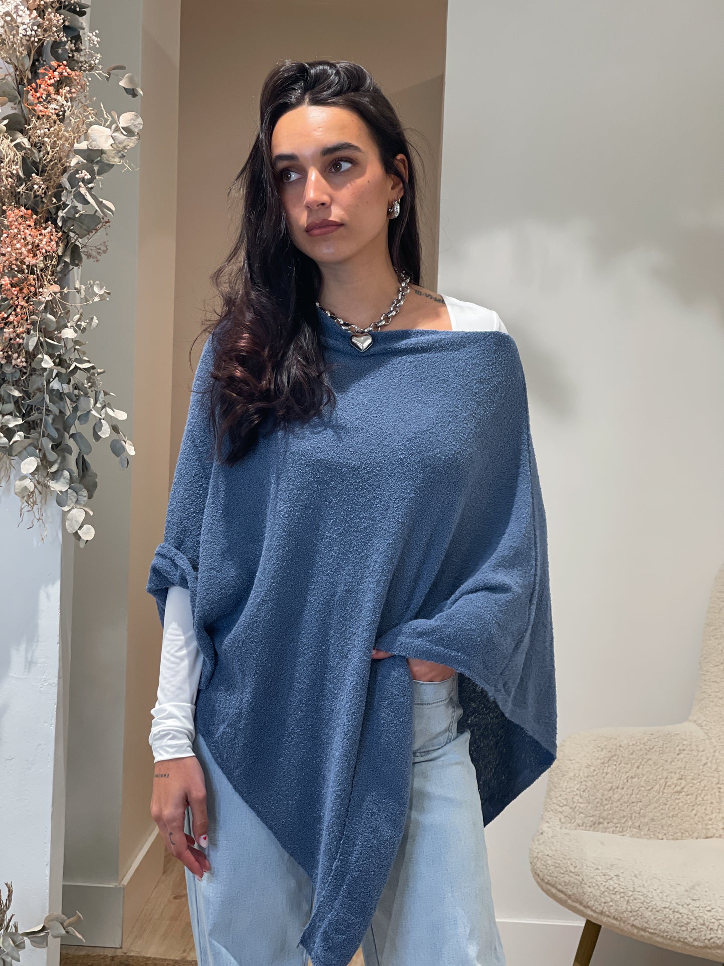 PONCHO AZUL