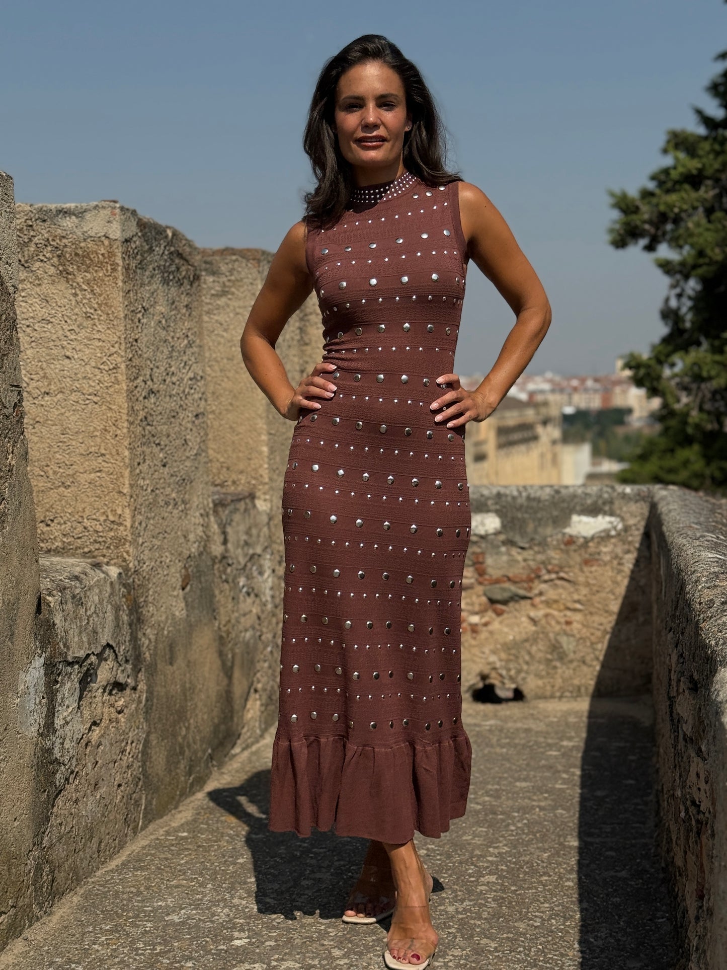 VESTIDO SAORI BROWN
