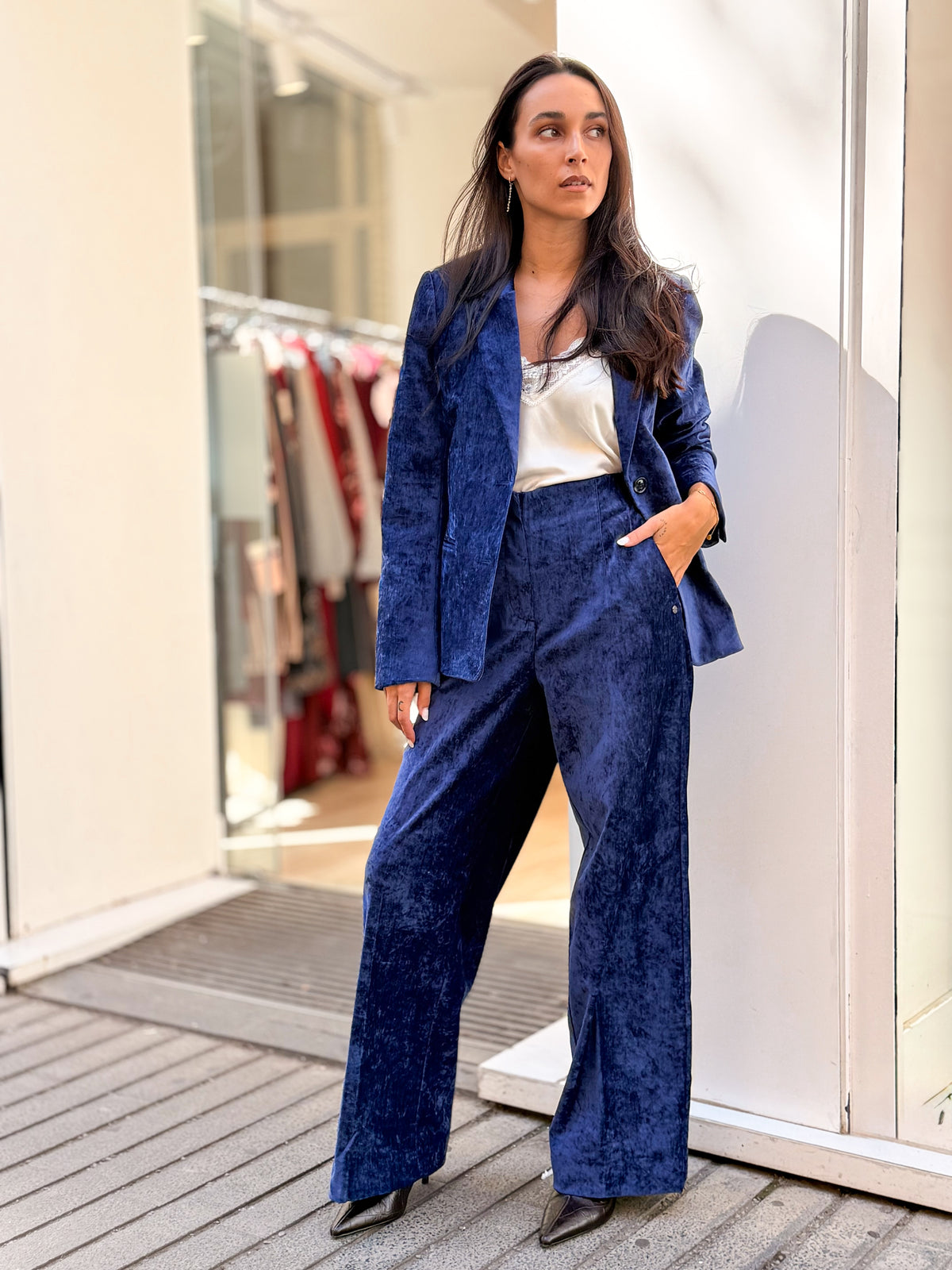 BLAZER VELVET BLUE