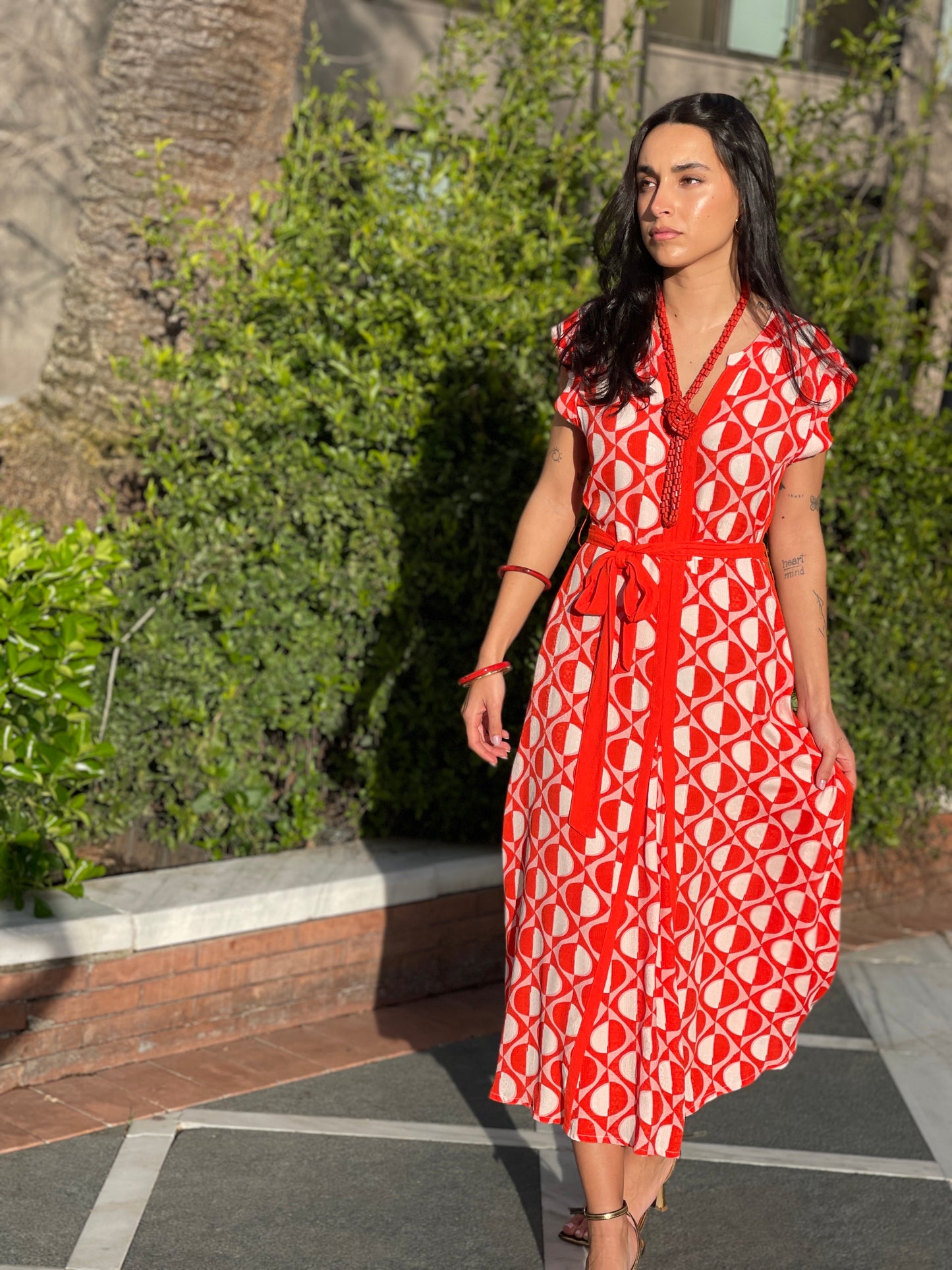 VESTIDO ESTAMPADO GEOMETRICO
