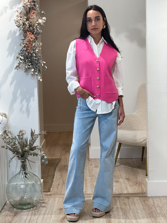 CHALECO TELMA FUCSIA