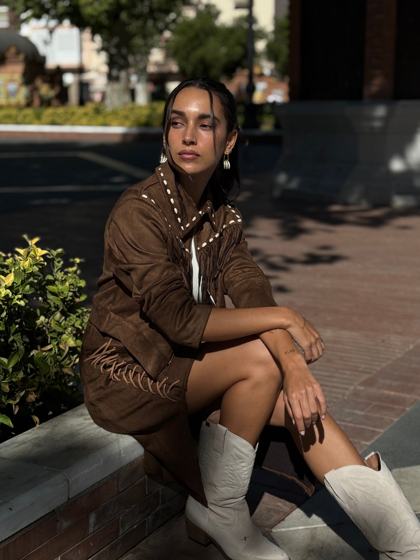 CHAQUETA ANTE CAMEL