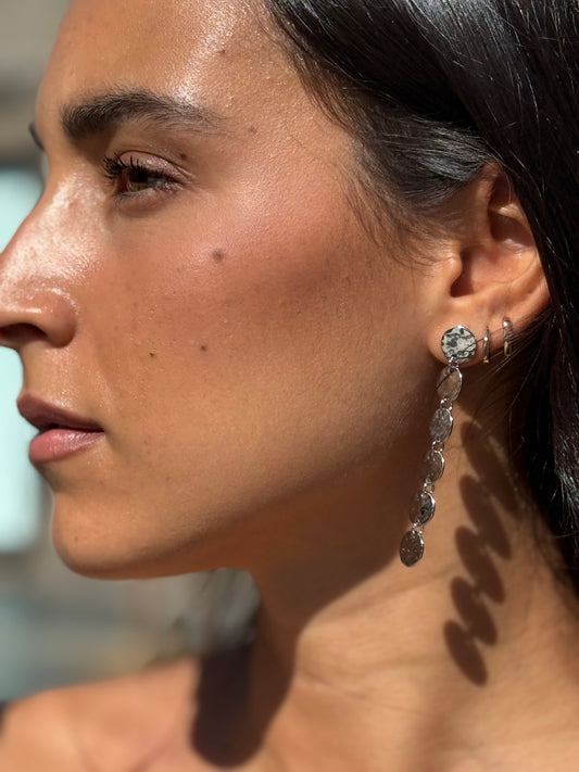 PENDIENTES LUXOR PLATEADO