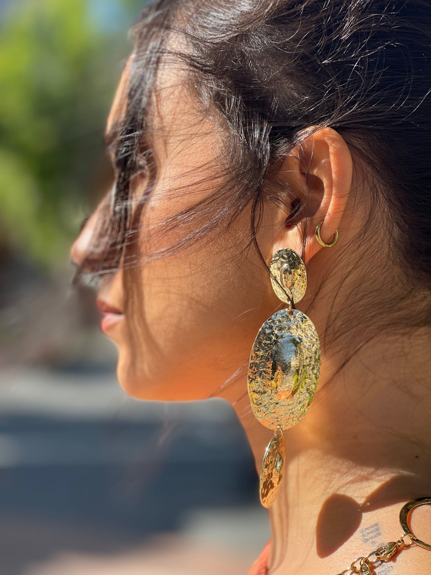 PENDIENTES LEA DORADO
