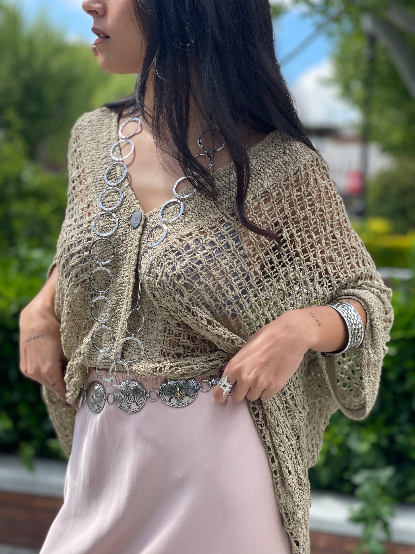 CARDIGAN HILO OLIVA
