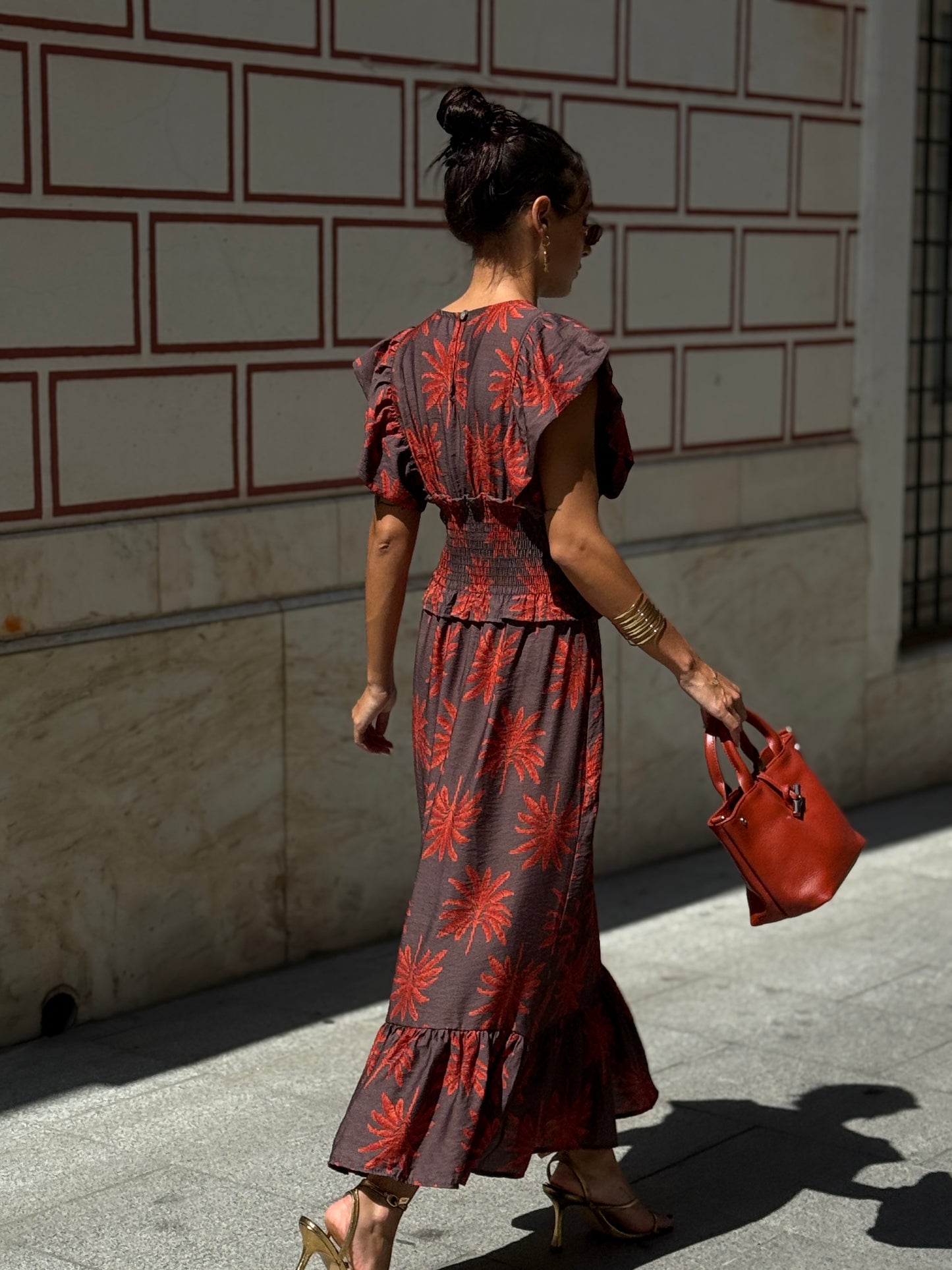VESTIDO PALMERAS BROWN