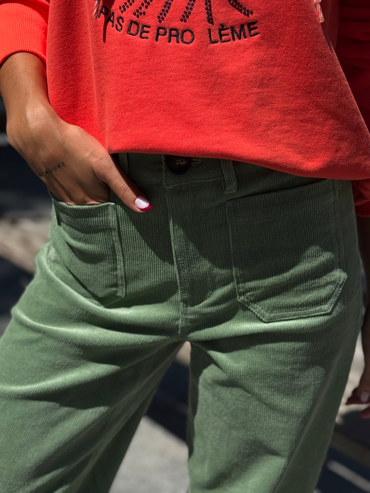 PANTALON PANA GREEN