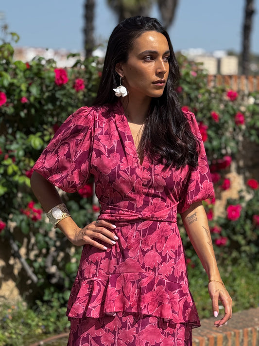 VESTIDO JIMENA ROSA (PREVENTA) Compre ahora!! y reciba el 03 de Junio aprox.