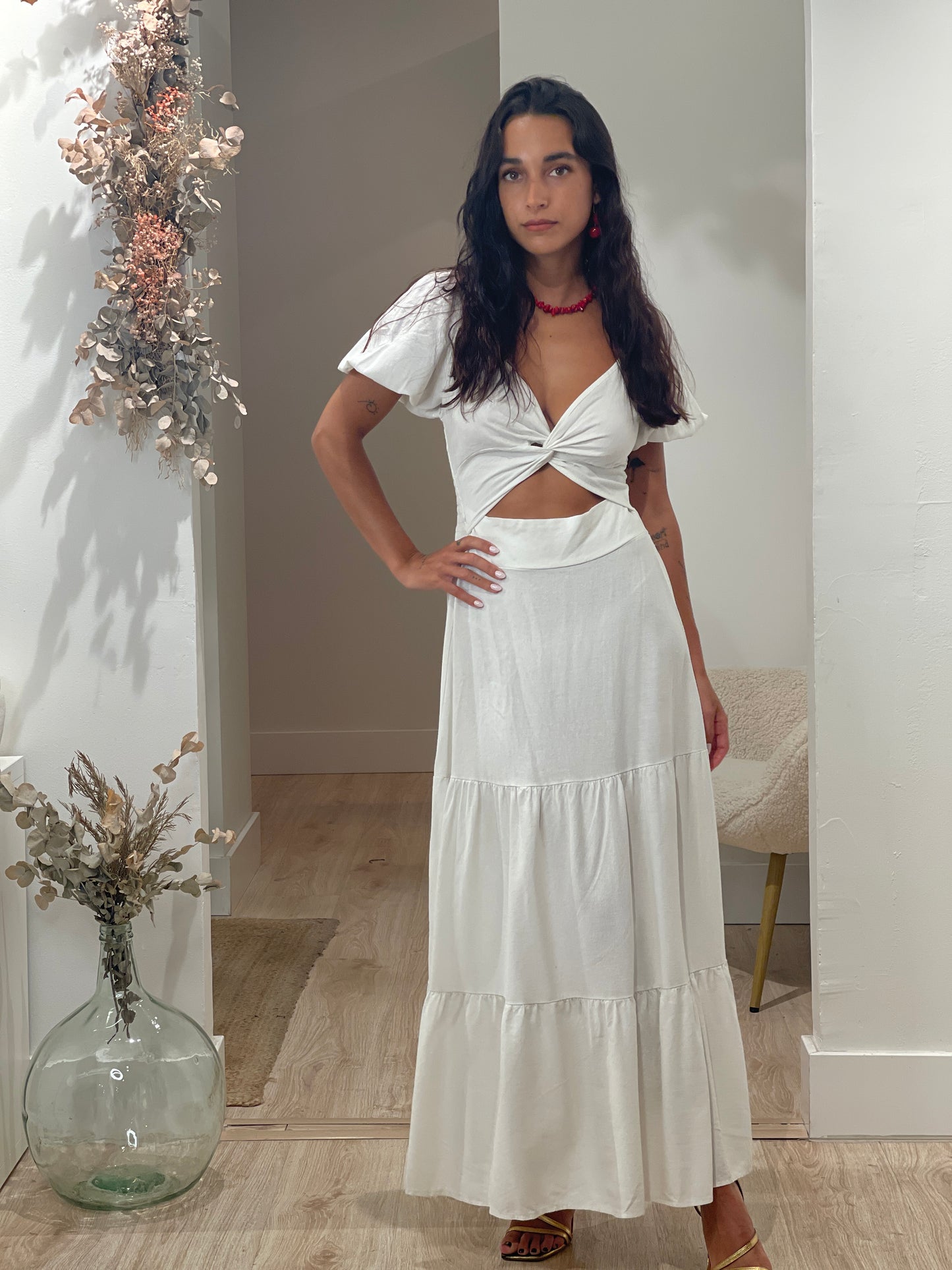 VESTIDO SALAMINA BEIGE