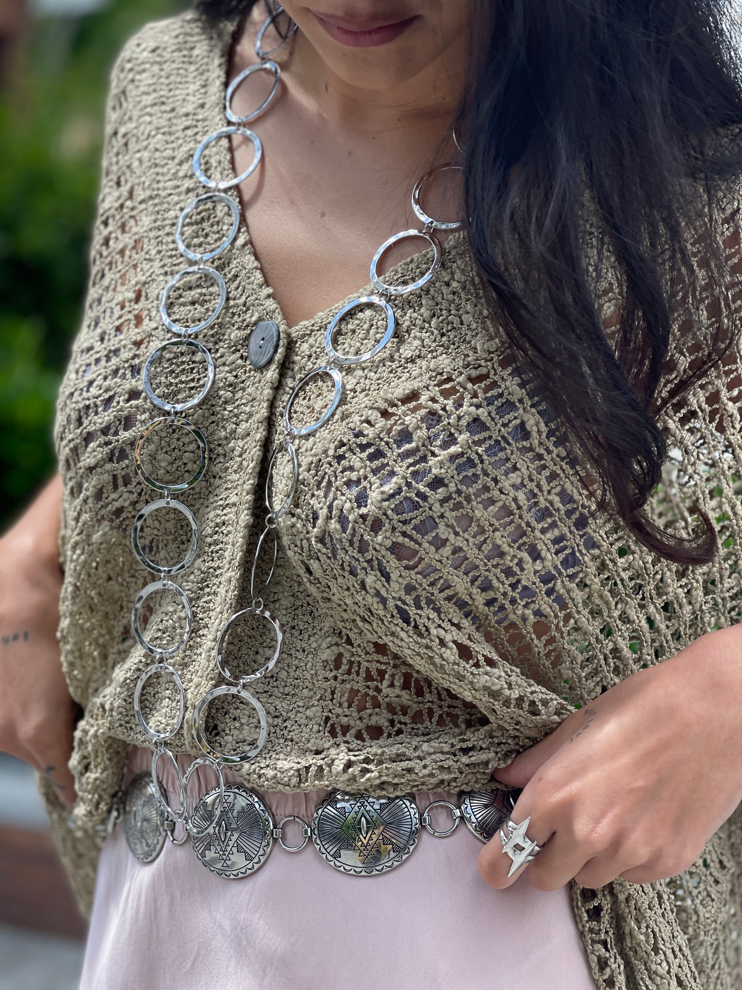 CARDIGAN HILO OLIVA