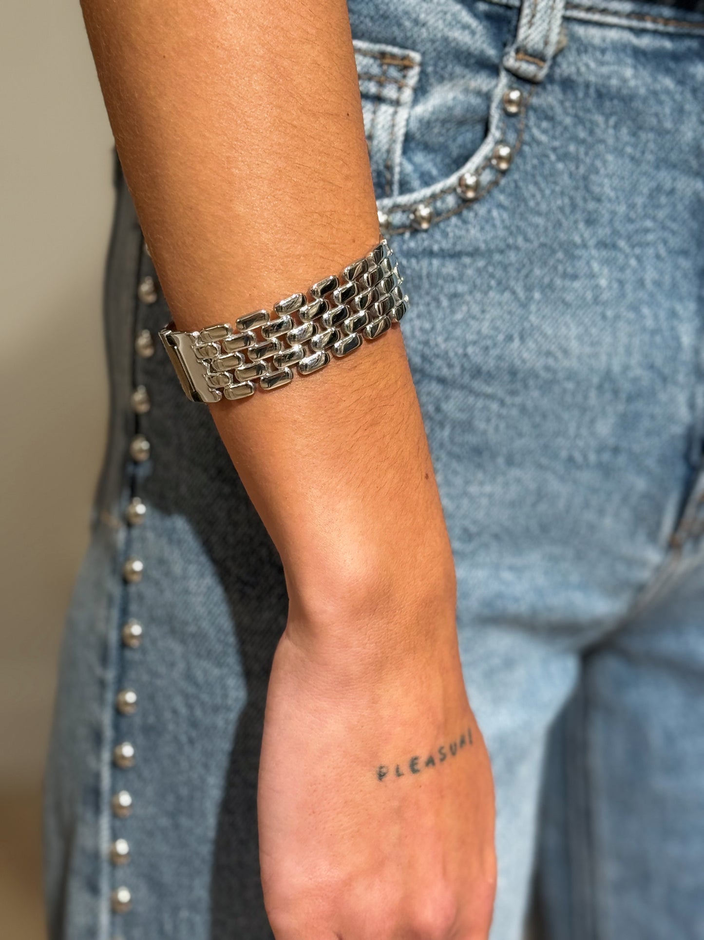 BRAZALETE PLATEADO