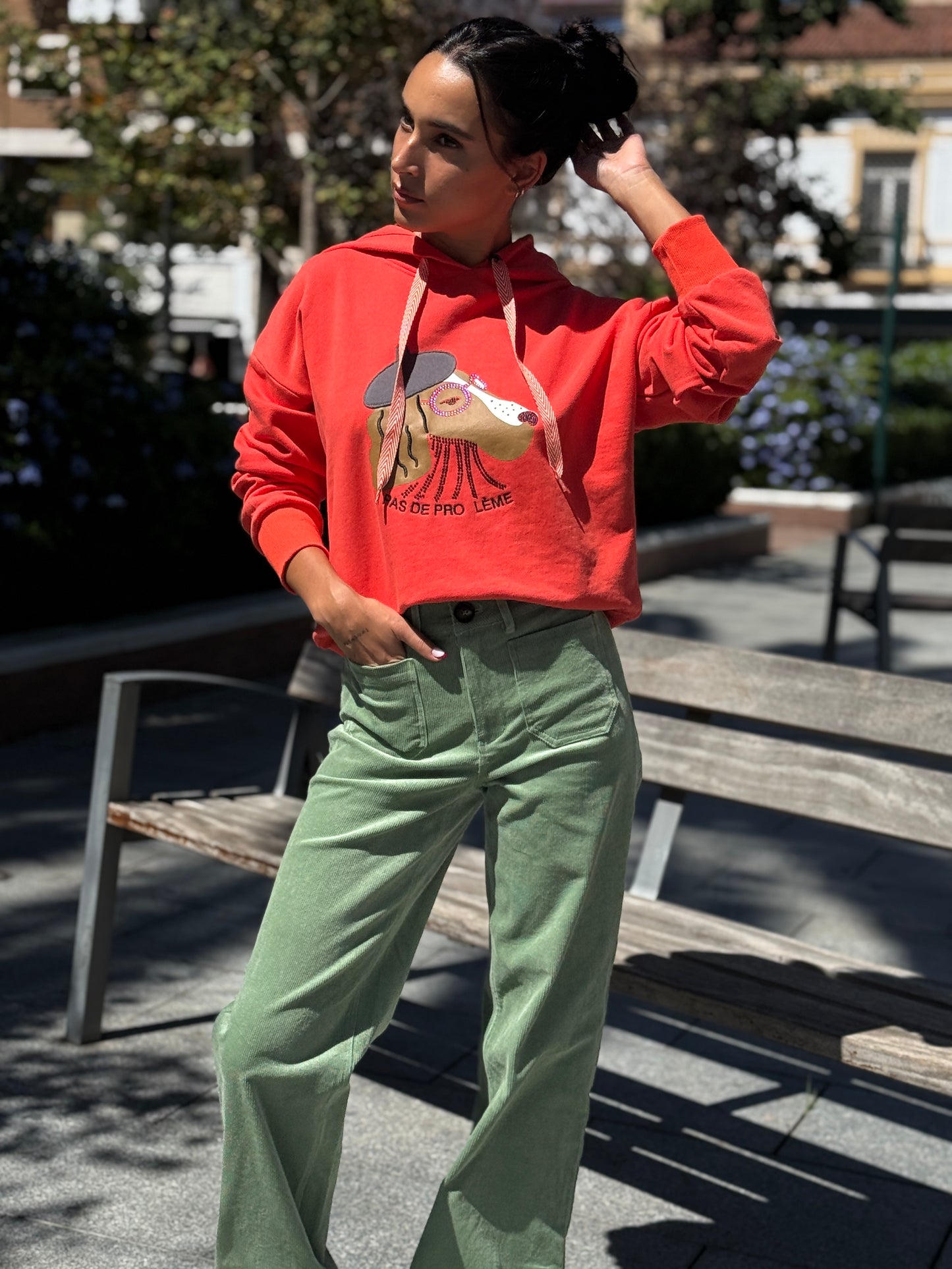 PANTALON PANA GREEN