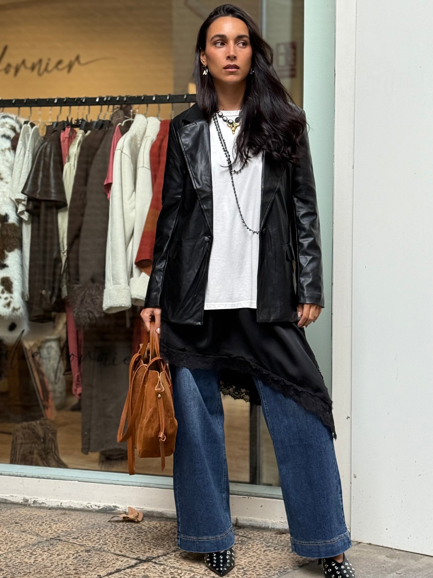 CHAQUETA POLIPIEL BLACK