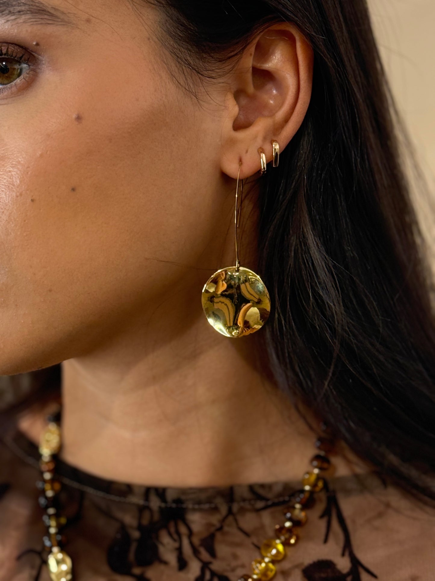 PENDIENTES MENORCA DORADO