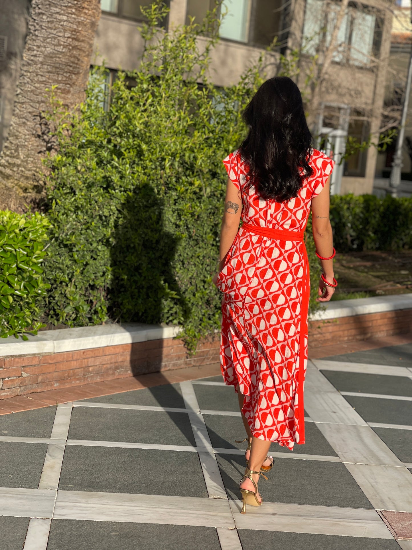 VESTIDO ESTAMPADO GEOMETRICO