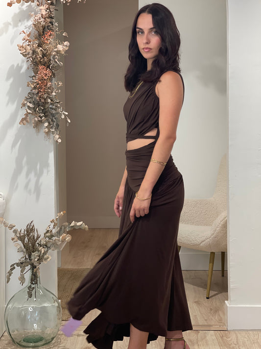 VESTIDO ARTEMISA BROWN