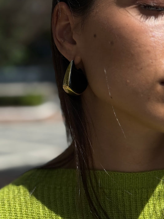 PENDIENTES AMBAR BLACK