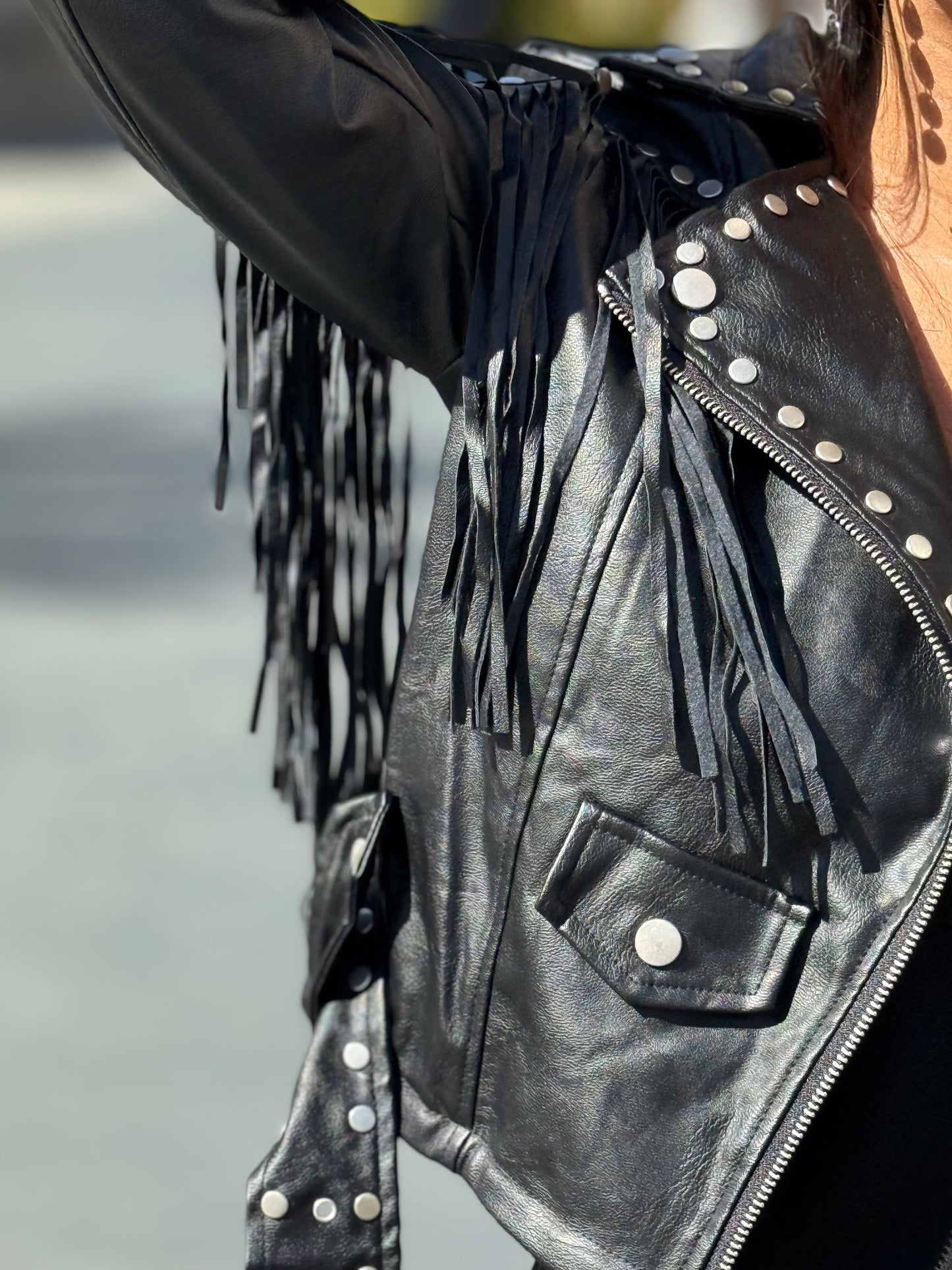 BIKER TACHAS BLACK