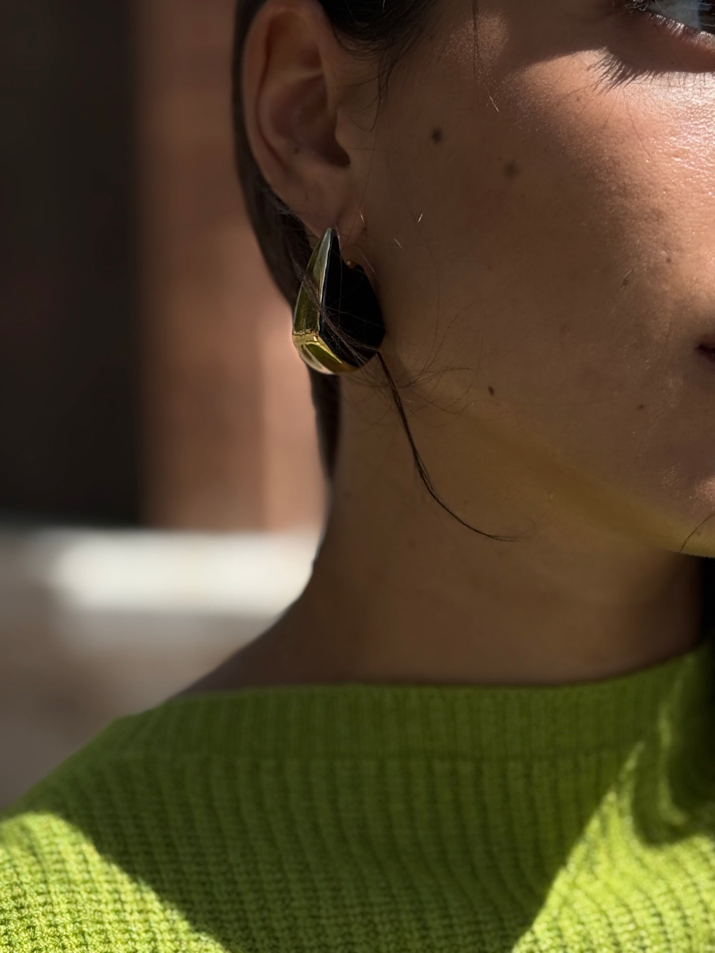 PENDIENTES AMBAR BLACK