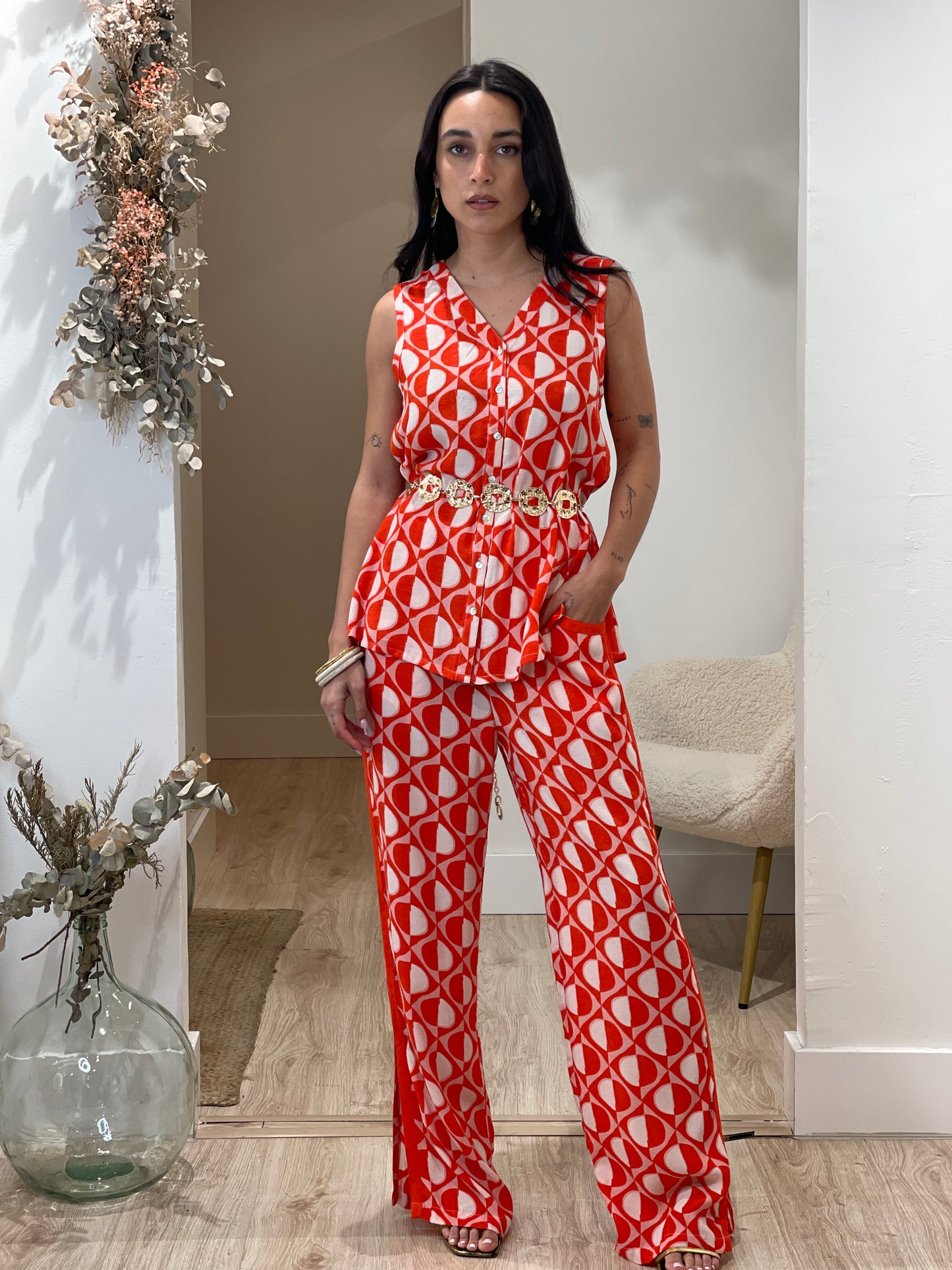 TOP ESTAMPADO GEOMETRICO
