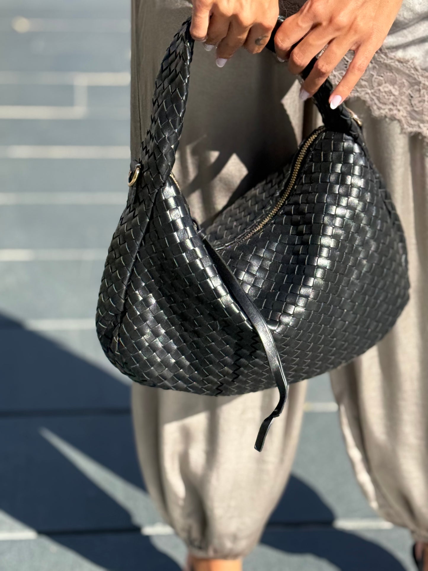 BOLSO TRENZADO BLACK