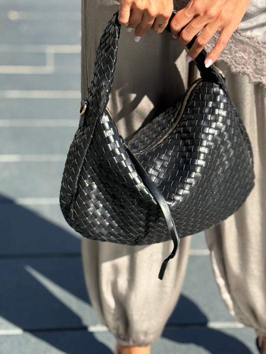 BOLSO TRENZADO BLACK
