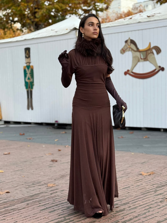 VESTIDO BENEDETTA BROWN