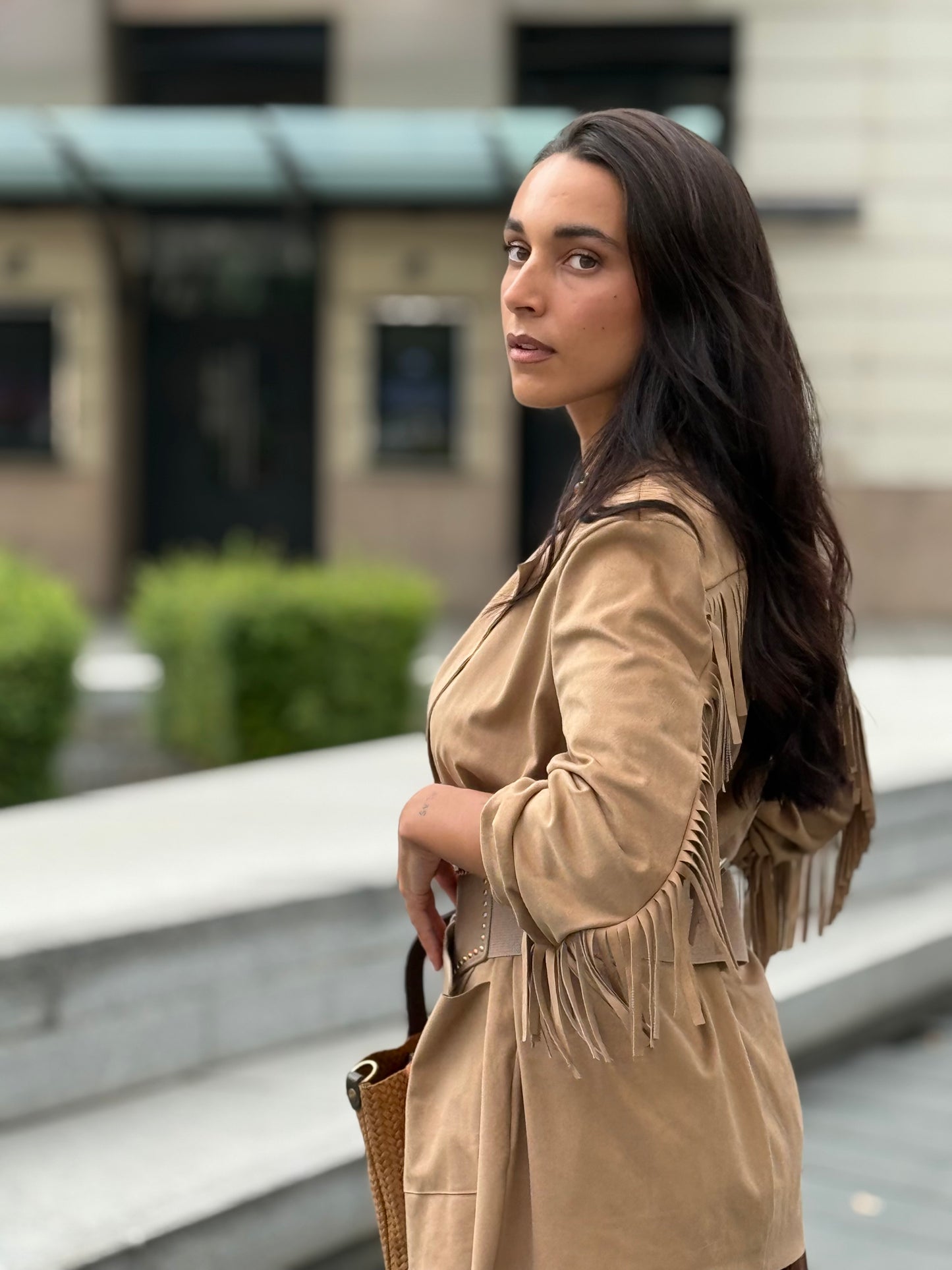 CHAQUETA ANTE FLECOS