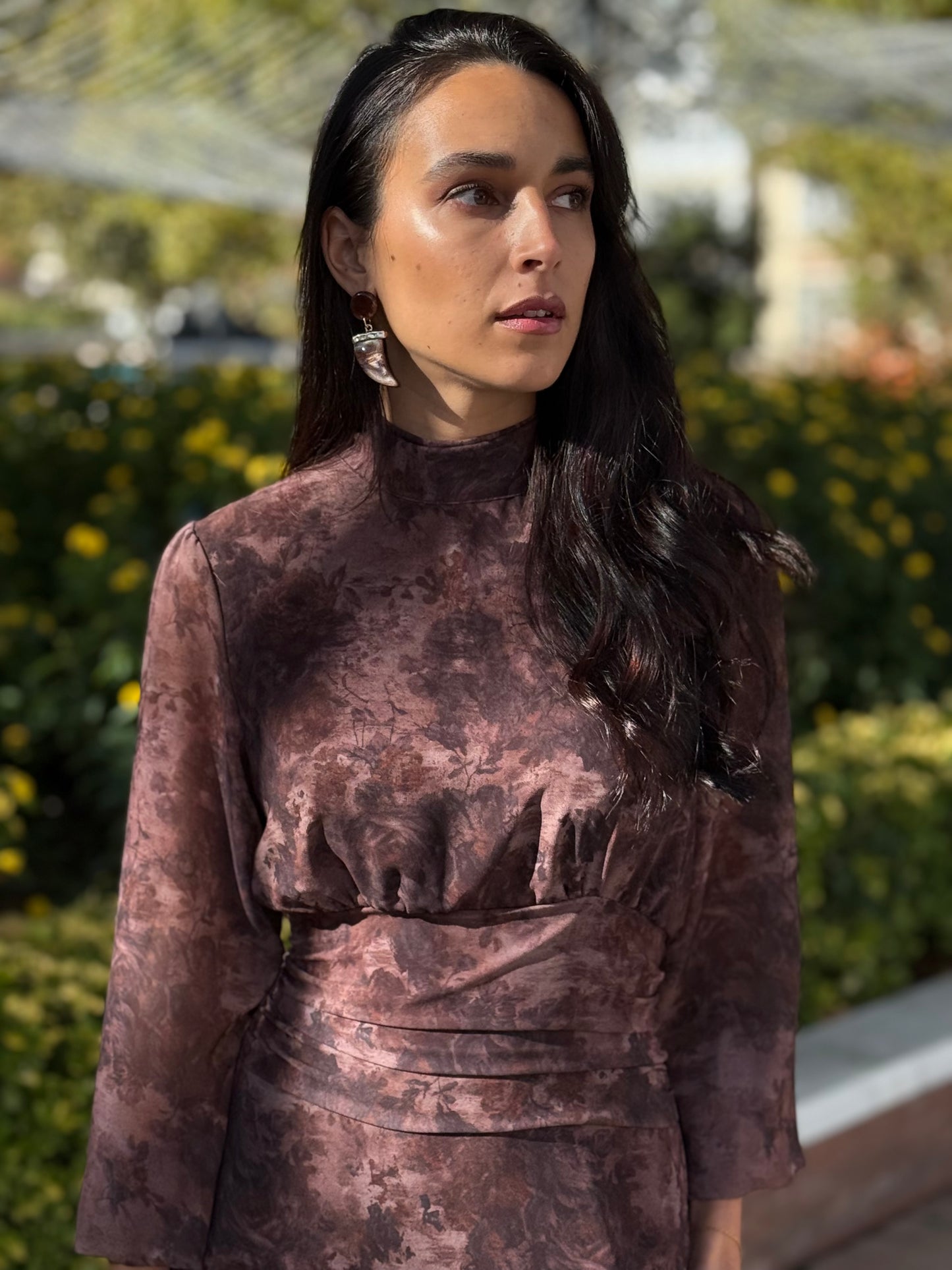 PENDIENTES COLMILLO BROWN