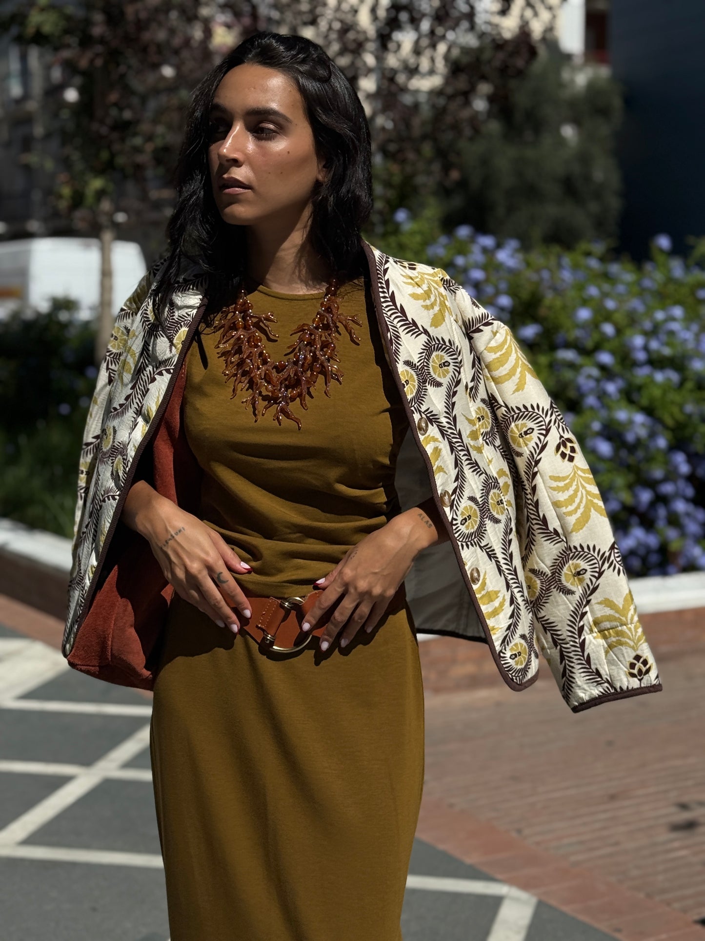 CHAQUETA ESTAMPADA