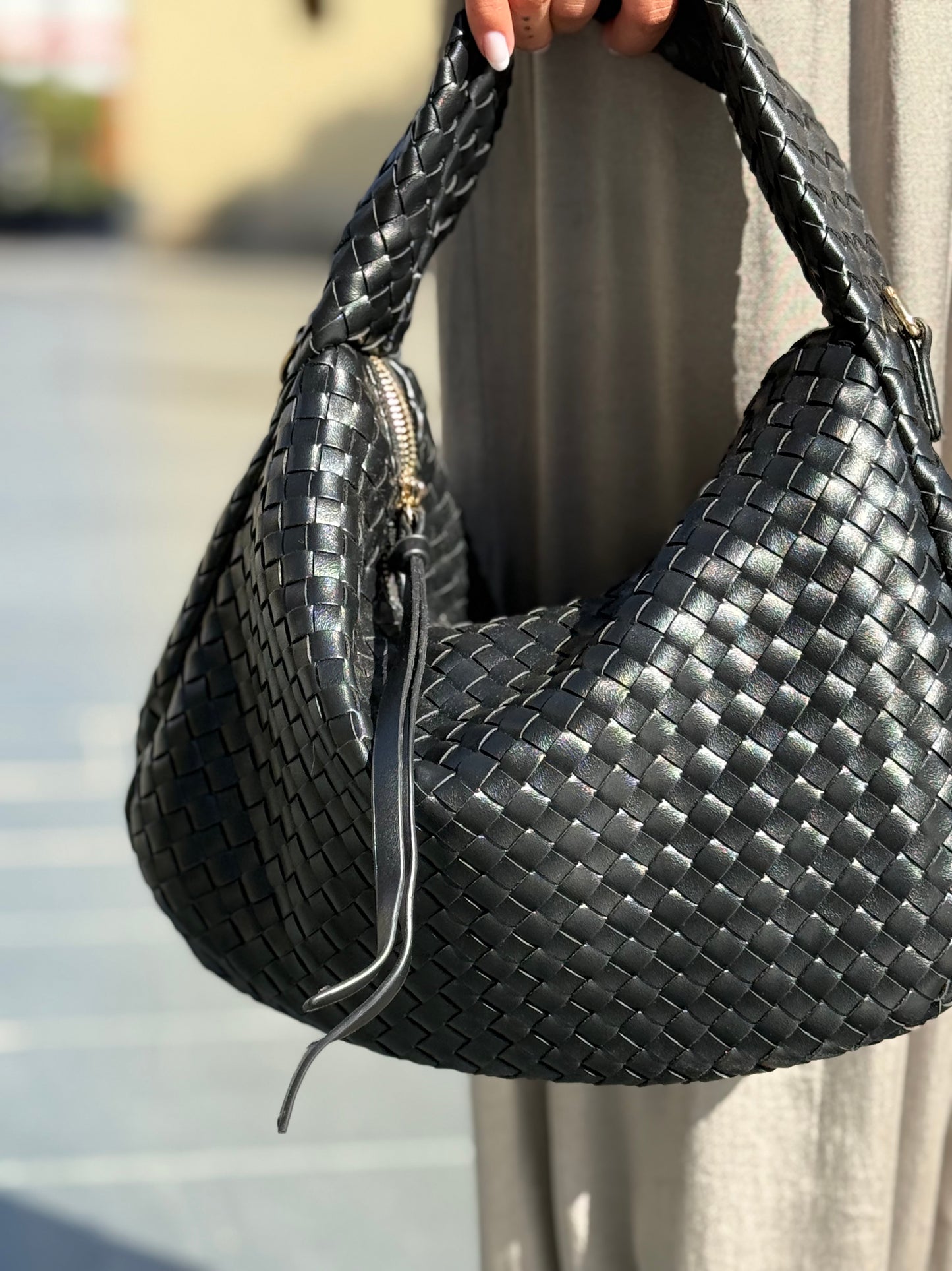 BOLSO TRENZADO BLACK