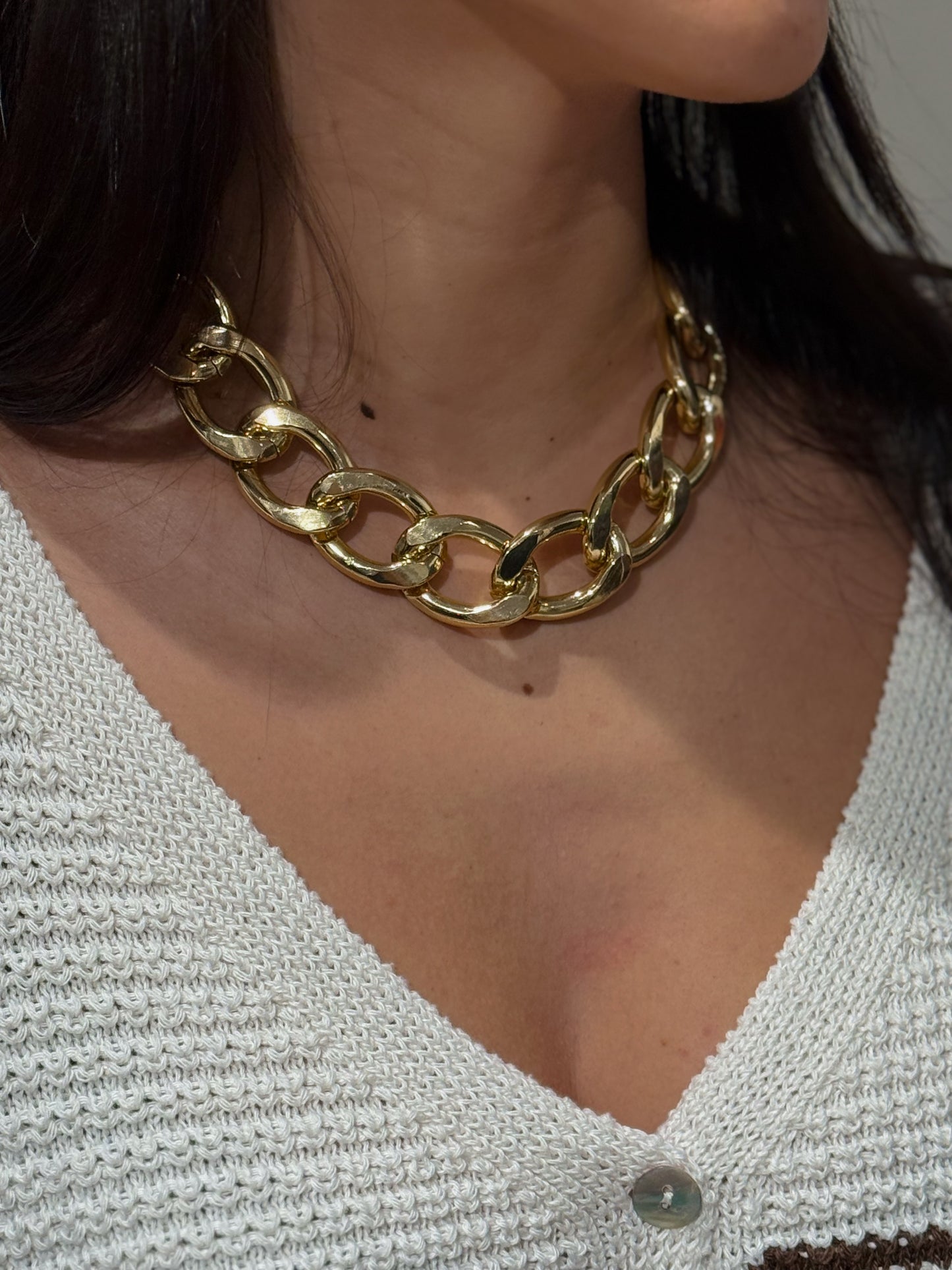 COLLAR ESLABONES DORADO