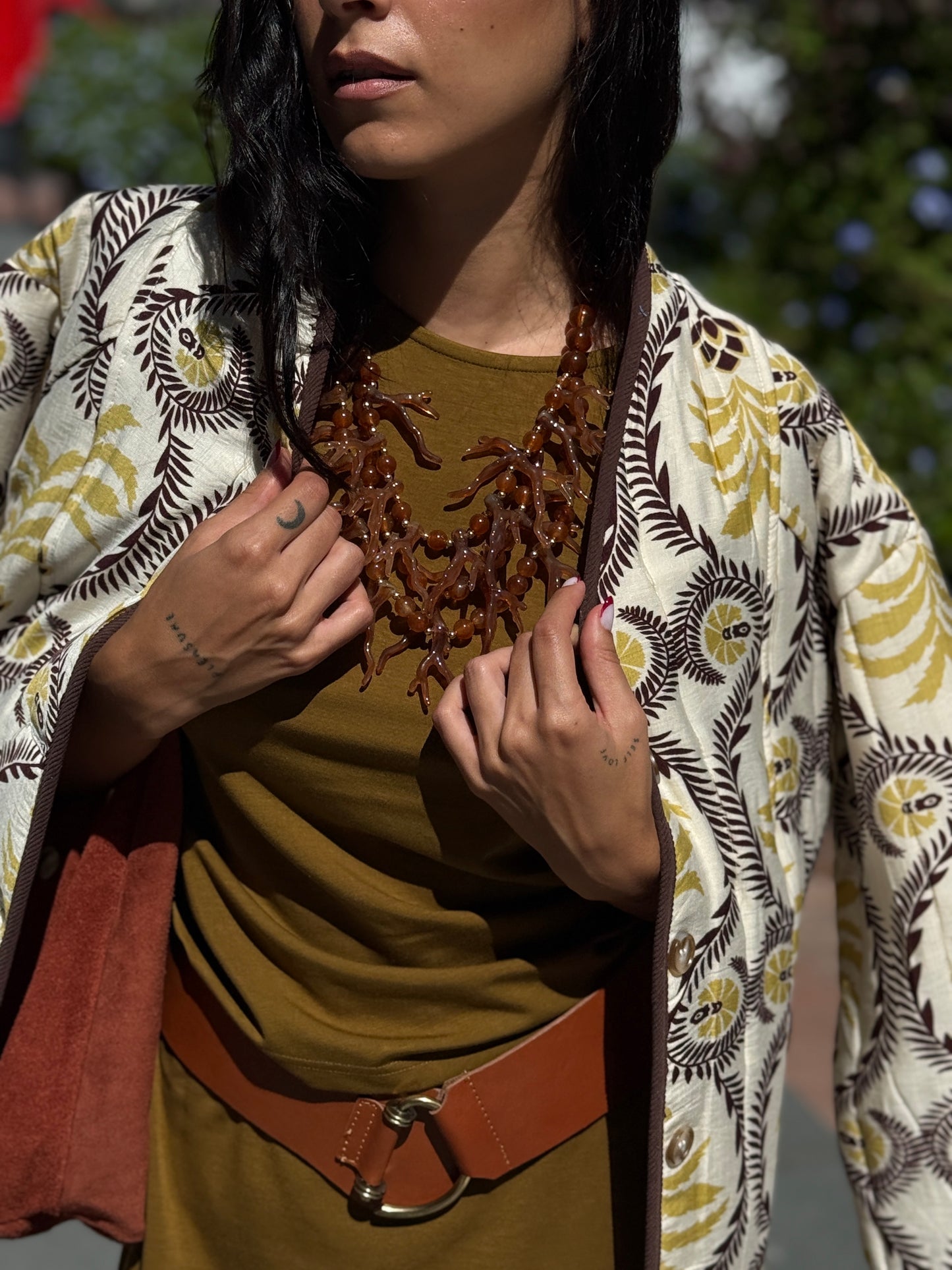 CHAQUETA ESTAMPADA