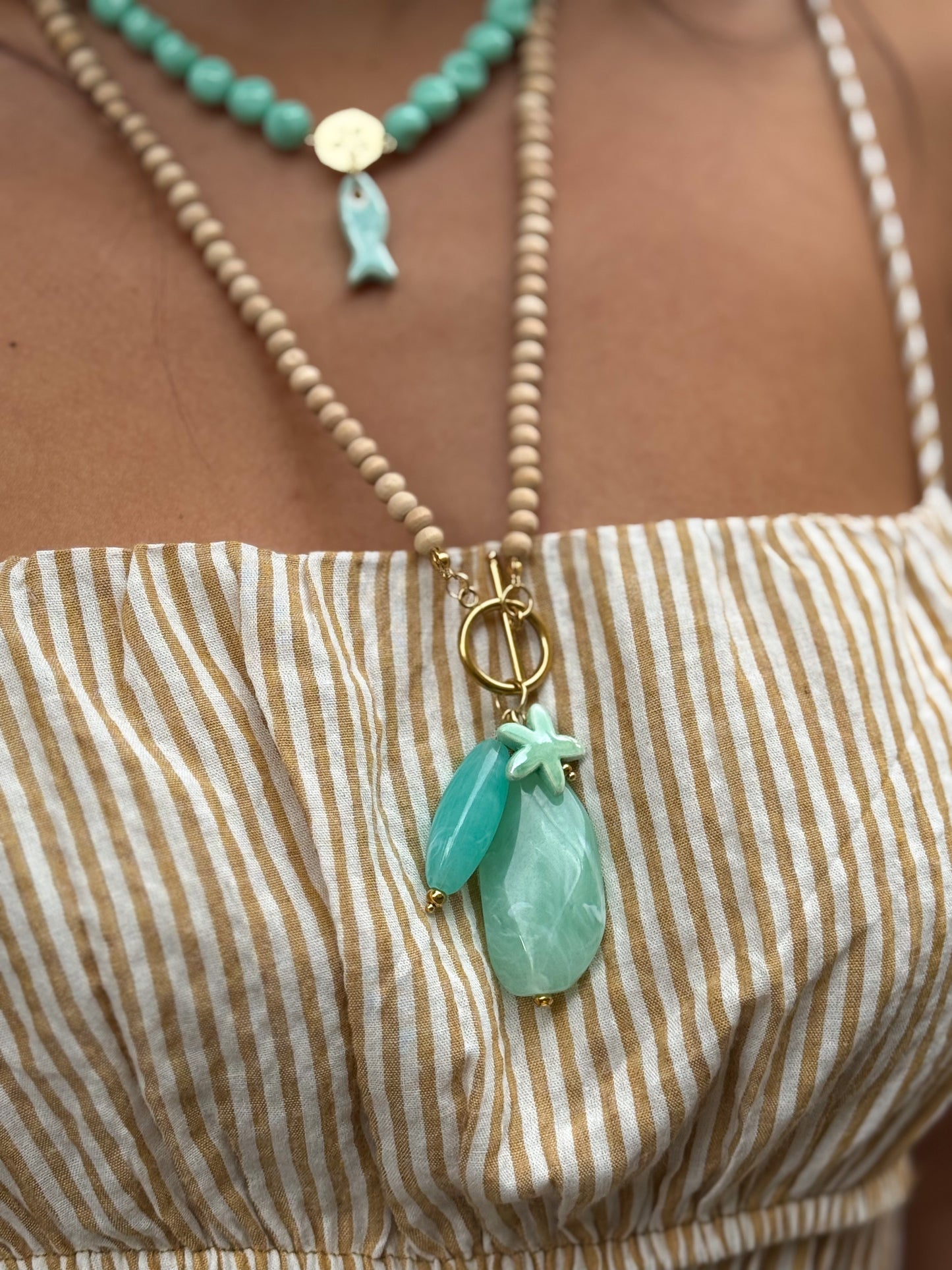 COLLAR MADERA MALDIVAS